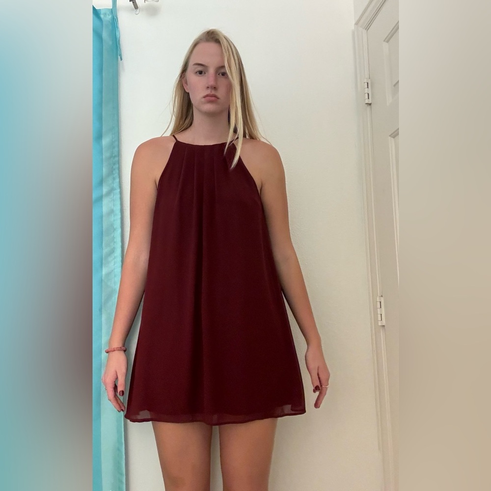 Maroon dress